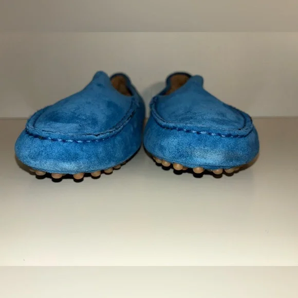 M.Gemi blue soft suede driving moccasins sz9.5 - Picture 7 of 10